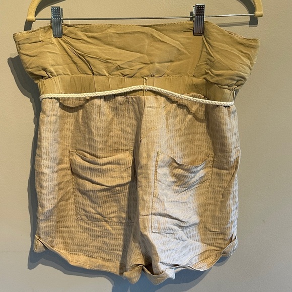 Free People High Waist Tan Shorts - Picture 3 of 7